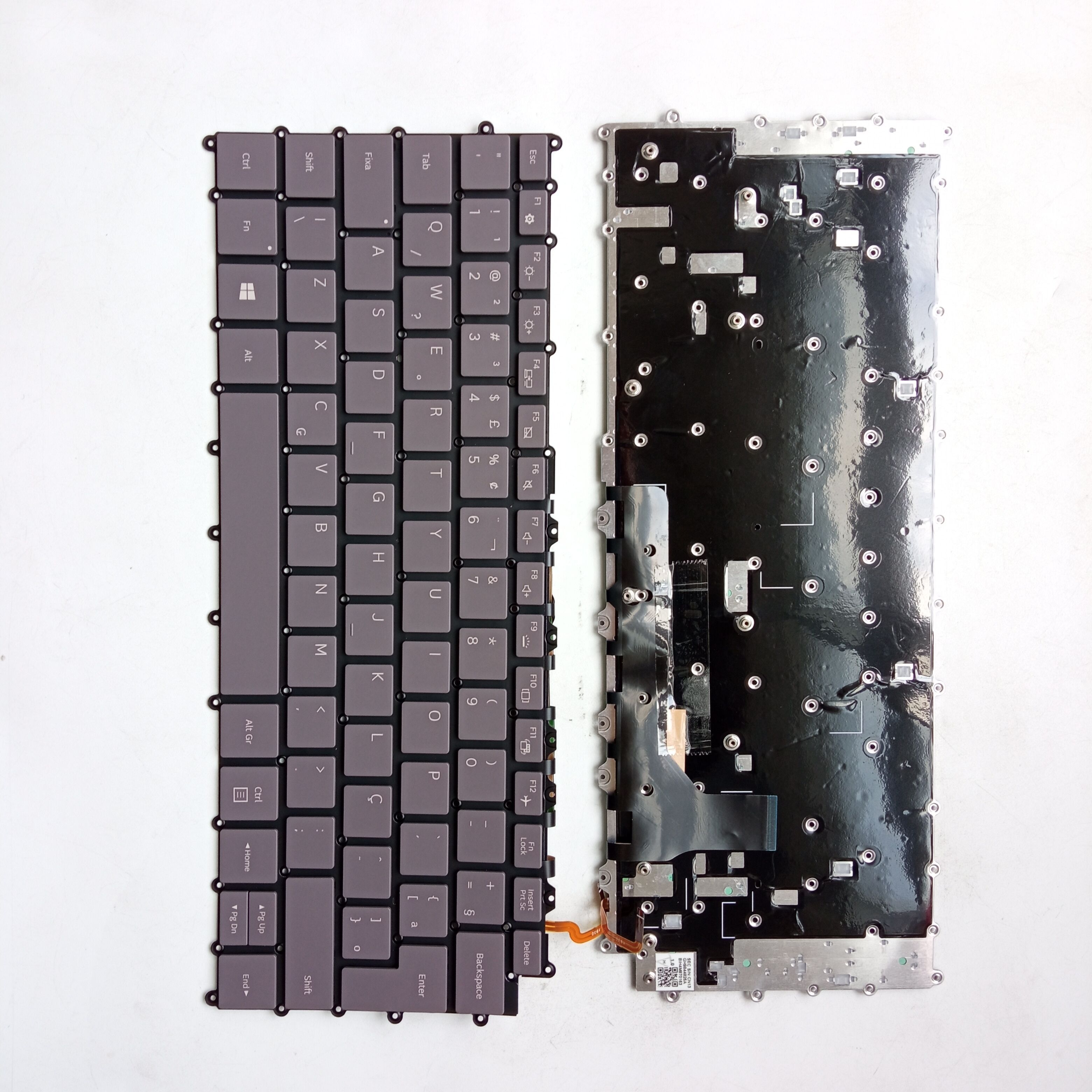 Picture of New Replacement Laptop Keyboard For SAMSUNG NP767XCM Grey Backlit BR Layout